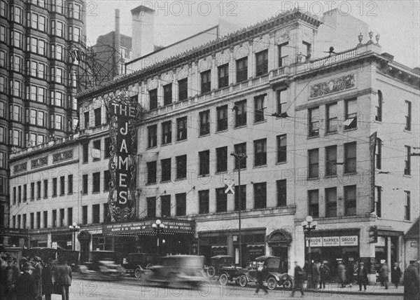 Front elevation, the James Theatre, Columbus, Ohio, 1925. Artist: Unknown.