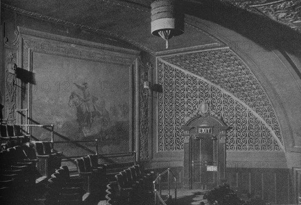 Detail, wall decorations in the gallery, Roosevelt Theatre, Chicago, Illinois, 1925. Artist: Unknown.