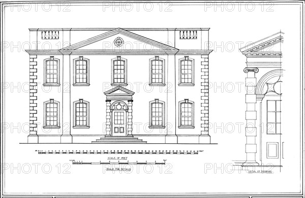 Plan of Harrington House, Bourton-on-the-Water, Gloucestershire, 1926 Artist: Unknown.