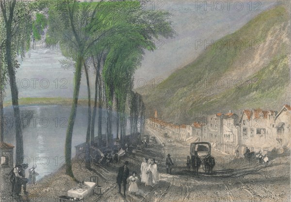 'View on the Seine, between Mantes and Vernon', 1837. Artist: Edward Paxman Brandard.