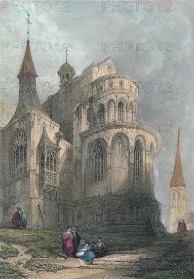 'The Church of St. Maria. Cologne', 1834. Artist: James Redaway.