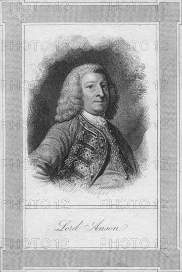 'Lord Anson', 1762. Artist: Henry Adlard.