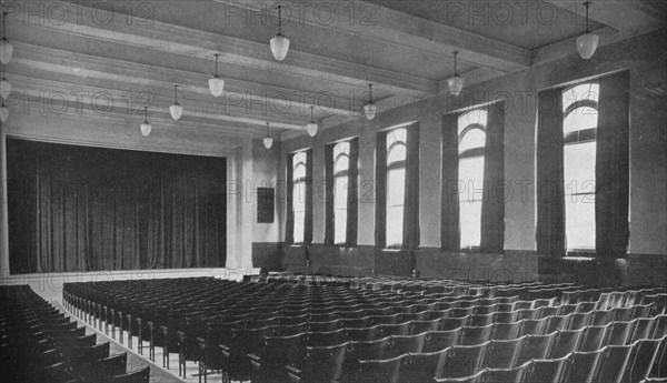 Interior of the auditorium, David Worth Dennis Junior High School, Richmond, Indiana, 1922. Artist: Unknown.