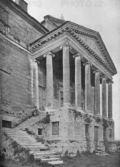 Detail of north front and portico, La Malcontenta, Mira, Veneto, Italy, 1922. Artist: Unknown.