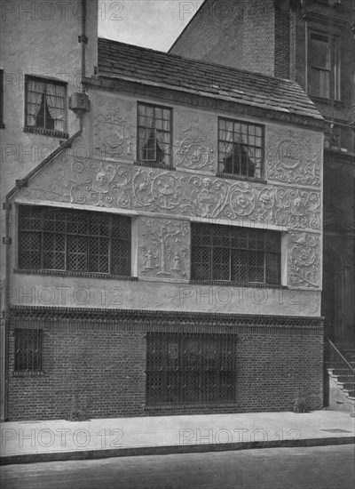 Detail of parge work, office and residence of Frederick Sterner, New York, 1922. Artist: Unknown.