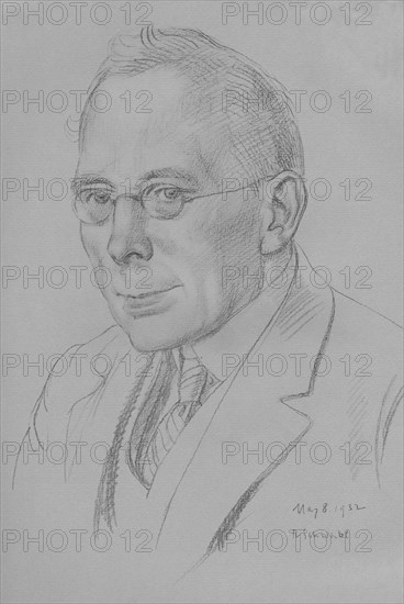 'Campbell Dodgson, Keeper of Prints and Drawings, British Museum, 1912-32', 1932. Artist: Randolph Schwabe.