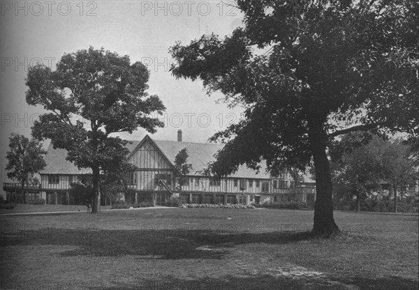 Front elevation of the clubhouse, Glen View Club, Glenview, Illinois, 1925. Artist: Unknown.