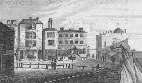 'High Street & Garners Library from Marine Parade', 1820. Artist: John Shury.