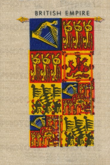 'British Empire - Standard of H.M. The Queen', c1910. Artist: Unknown.