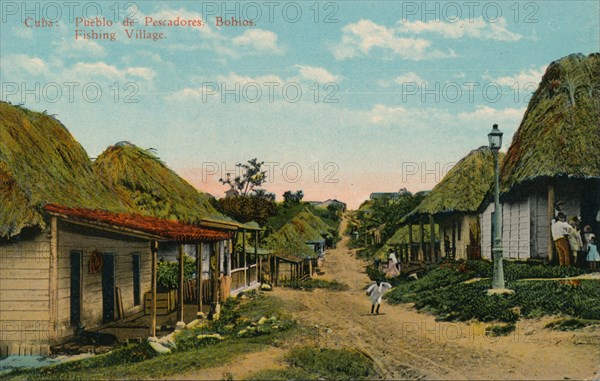 'Cuba: Pueblo de Pescadores. Bohios. Fishing Village', 1919. Artist: Unknown.