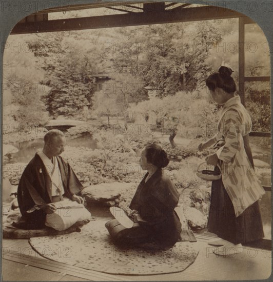 'South gardens from home of Mr Y Namikawa, the famous leader in art industries, Kyoto, Japan', 1904. Artist: Unknown.