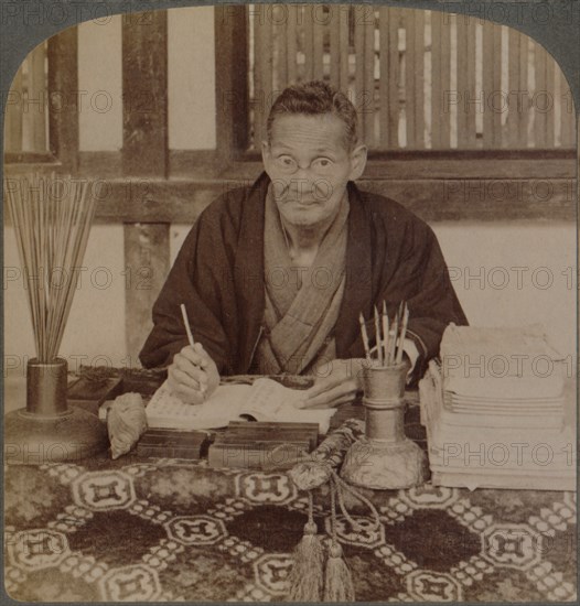 ''Fortune teller and seer, Inari temple, Kyoto, Japan', 1904. Artist: Unknown.