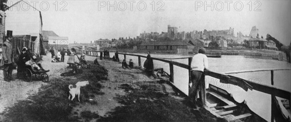 'Rafts, Upper End, about 1850', 1935. Artists: Mr Mundy, Hills and Saunders.