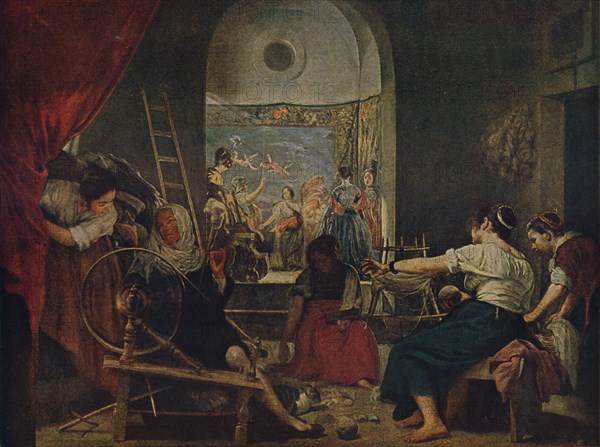 'Las Hilanderas', (The Spinners), 1657, (c1934).  Artist: Diego Velasquez.