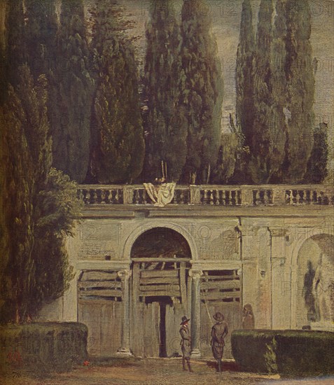 'Villa Medicis en Roma', (View of the Garden of the Villa Medici ), 1634, (c1934). Artist: Diego Velasquez.