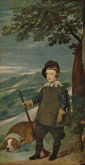 'Infante Don Baltasar Carlos', (Prince Balthasar Charles as a Hunter), 1635-1636, (c1934).  Artist: Diego Velasquez.