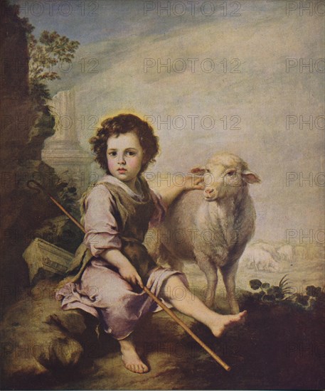 'El Divino Pastor', (The Good Shepherd), 1660, (c1934) Artist: Bartolomé Esteban Murillo.