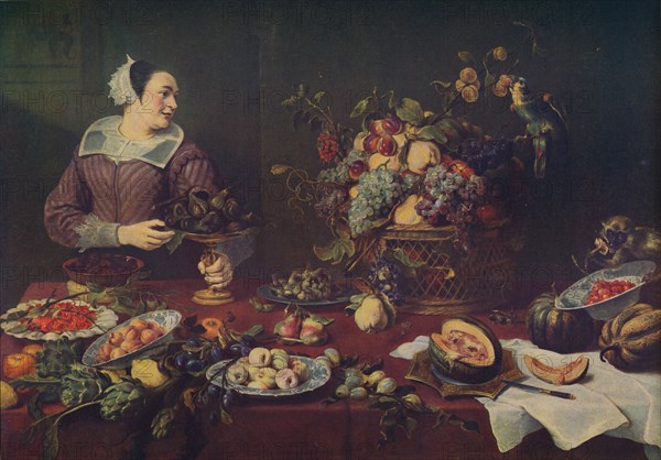 'La Vendedora De Frutas', (The Fruit Seller), 1636, (c1934). Artist: Frans Snyders.