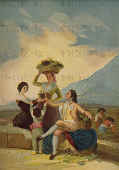 'La Vendimia', (The Grape Harvest or Autumn), 1786, (c1934). Artist: Francisco Goya.