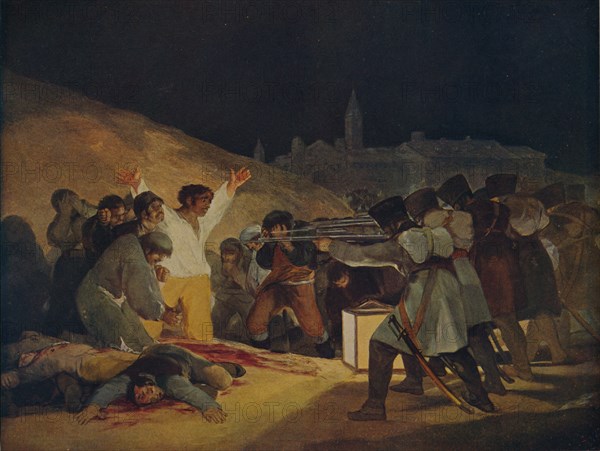 'Escenas Del 3 De Mayo De 1808', (May 3, 1808 in Madrid), 1814, (c1934). Artist: Francisco Goya.