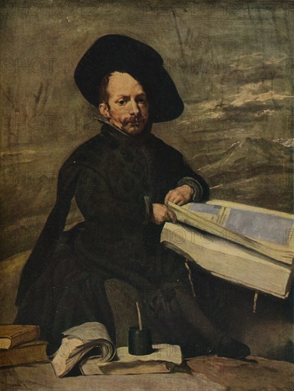 'The Buffoon with books', c1644 (1939). Artist: Diego Velasquez.