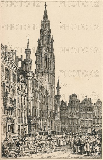 'Brussels', c1820 (1915). Artist: Samuel Prout.