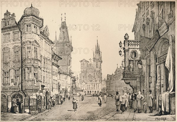 'Prague', c1820 (1915). Artist: Samuel Prout.