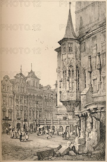 'Prague', c1820 (1915). Artist: Samuel Prout.