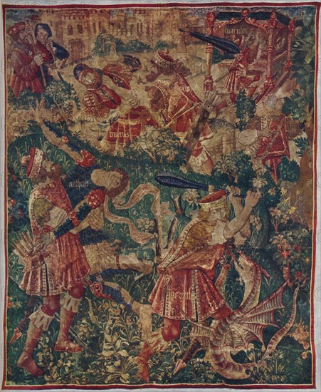 'Scenes from the life of Hercules: Tapestry Woven by Joos of Audenarde, c1498 (1946). Artist: Joos of Audenarde.
