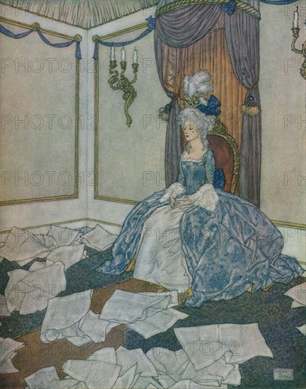 She had read all the newspapers in the world and had forgotten them again, so clever is she, 1912. Artist: Edmund Dulac.