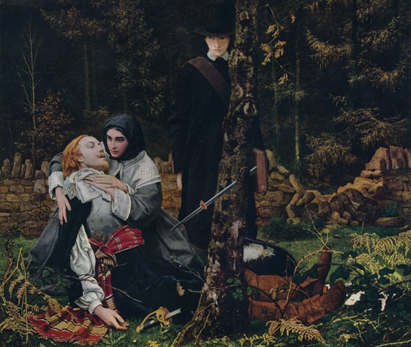 'The Wounded Cavalier', 1855, (1912). Artist: William Shakespeare Burton.