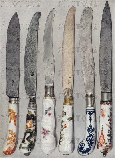 'Porcelain Knife Handles', 1912. Artist: Unknown.