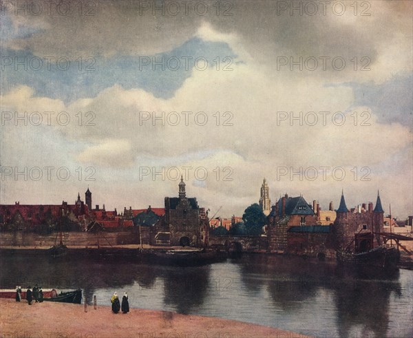 'View of Delft from the Rotterdam Canal', 1660-61, (1912). Artist: Jan Vermeer.