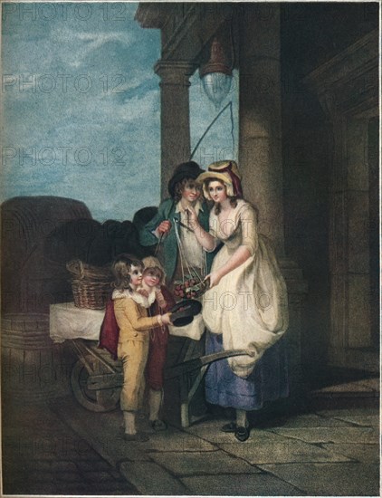 'Round & Sound Fivepence a Pound Duke Cherries', Cries of London, c1870. Artist: Anon.