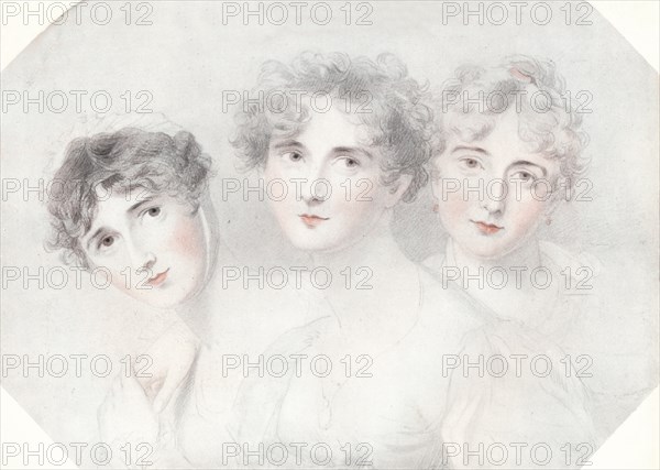 'Lady Bagot, Viscountess Burghersh and Lady Fitzroy Somerset', 1827, (1911). Artist: Thomas Lawrence.