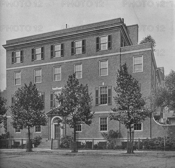 Entrance front on East 57th Street,  house of Mrs WK Vanderbilt, New York City, 1924. Artist: Unknown.