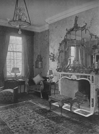 Reception room, house of Miss Anne Morgan, New York City, 1924. Artist: Unknown.