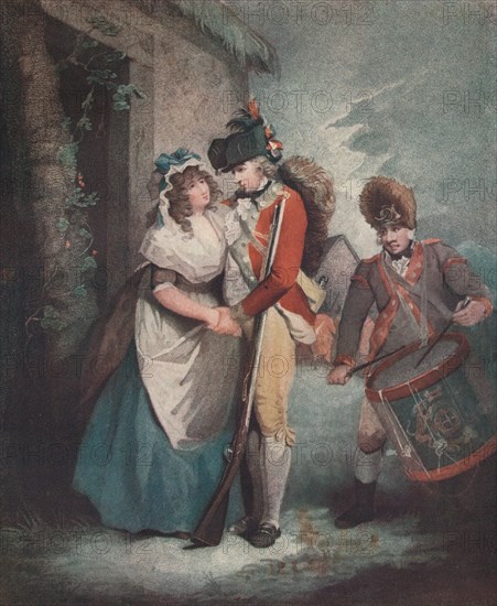 'The Billited Soldier's Departure', c1786-1813, (1909). Artist: George Graham.