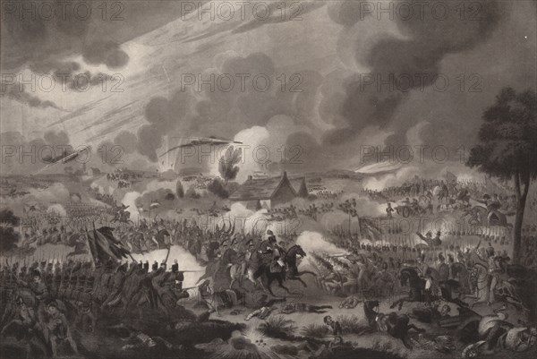 'The Battle of Waterloo, June 18, 1815', 1817 (1909). Creator: Richard Gilson Reeve.