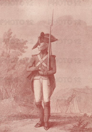 'Foot Soldier (1791)', 1791 (1909). Artist: Francois David Soiron.