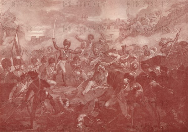 'The Assault and Taking of Seringapatam', 1801 (1909). Artist: Anthony Cardon.