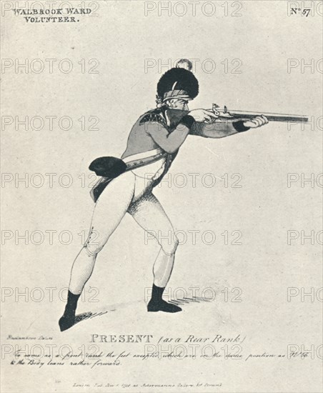 'Present (as a Rear Rank)', 1798 (1909). Artist: Thomas Rowlandson.