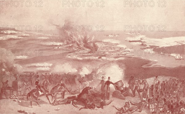 'Bombardment of Sebastopol', 1854 (1909). Artist: Unknown.