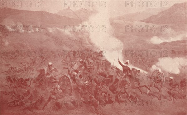 'The Cavalry Charge at Balaclava', 1854 (1909). Creator: Unknown.