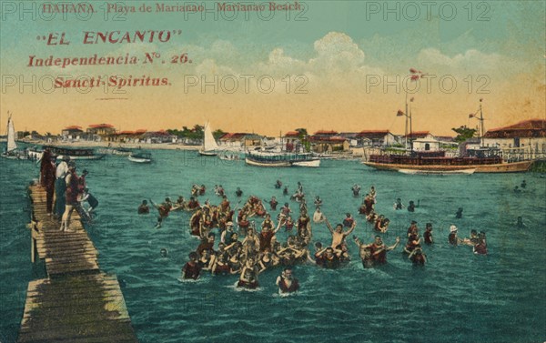 ''El Encanto Independencia, Sancti-Spiritus. Playa de Marianao. Habana', c1910. Artist: Unknown.