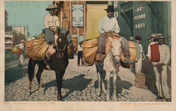 'Vegetable Men, Havana, Cuba', 1904. Artist: Unknown.