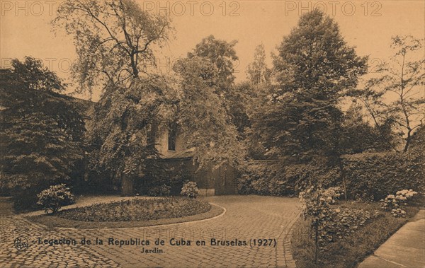 'Legacion de la Republica de Cuba en Bruselas (1927) - Jardin', c1927. Artist: Unknown.