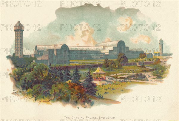 'The Crystal Palace, Sydenham', c1890. Artist: Charles Wilkinson.