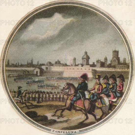 'Battle of Pampeluna', 1815, (1910). Artist: Edward Orme.