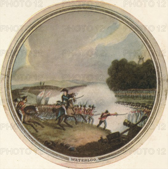 'Battle of Waterloo', 1815, (1910). Artist: Edward Orme.